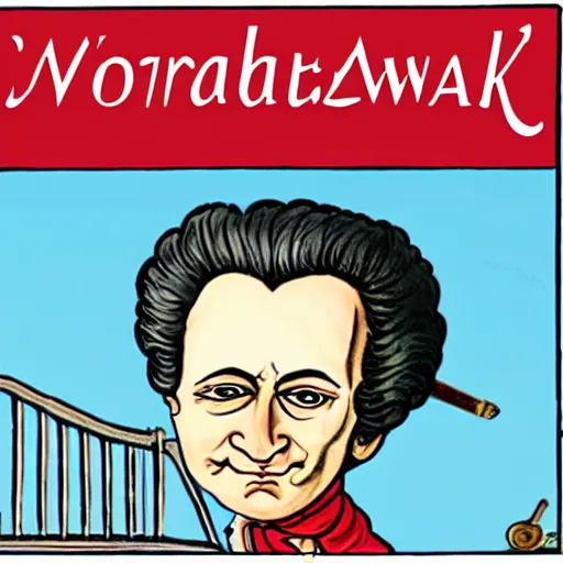 Image similar to boardwalk caricature of Mozart