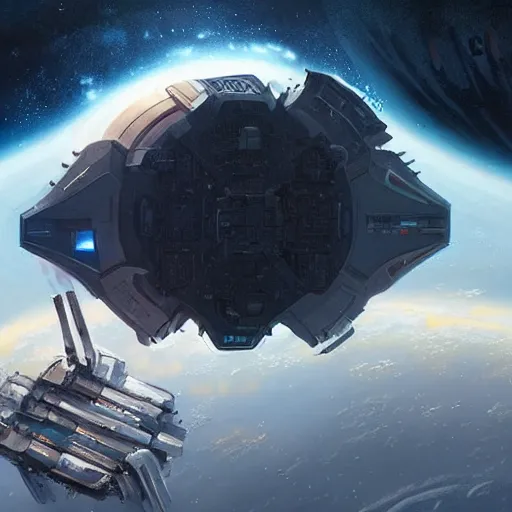 Image similar to concept art of an o'neill cylinder space station by greg rutkowski