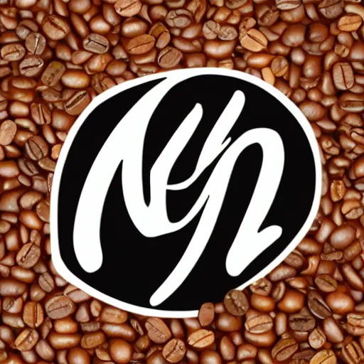 Prompt: rani logo sign coffee