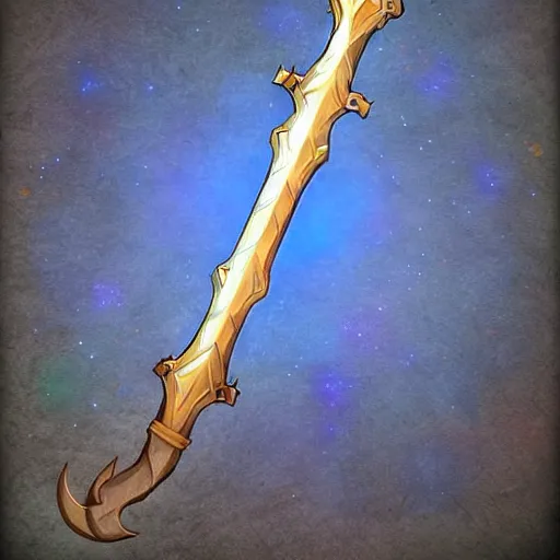 Image similar to magic bow weapon, fantasy game style art