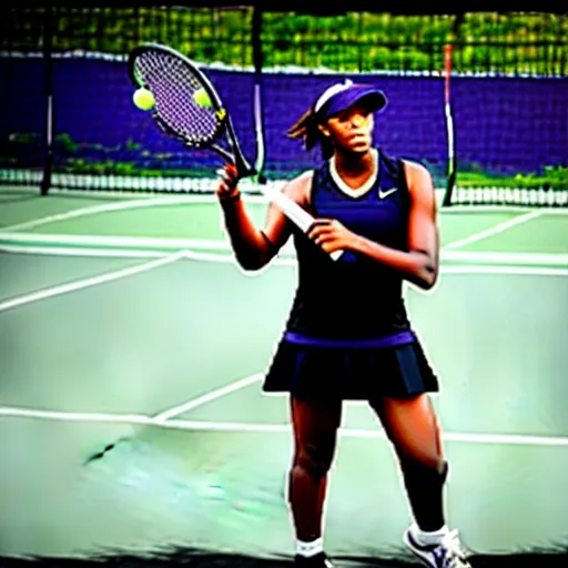 Image similar to ray lewis coaching high school girls tennis, promotional photograph