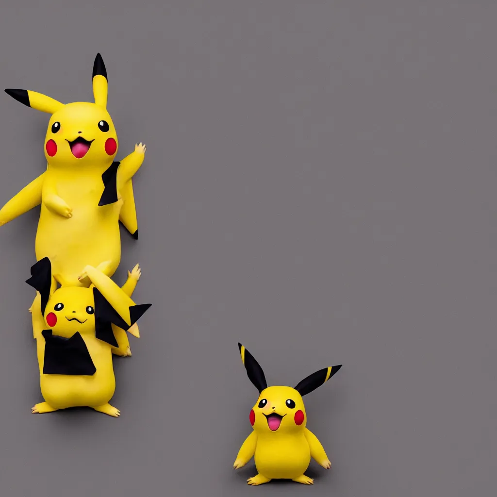 Prompt: pikachu wearing a cape, glorious, 4k, award winning photo