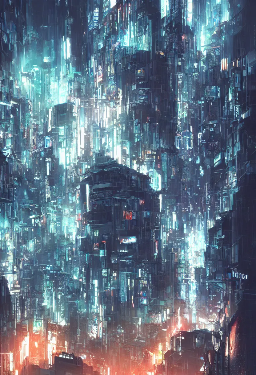 Image similar to an quantum counscious city render trending on artstation, r / cyberpunk, r / imaginarymindscapes