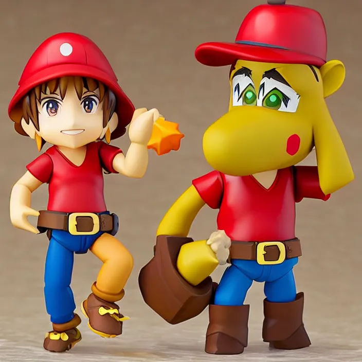 Prompt: Banjo Kazooie, An anime Nendoroid of Banjo Kazooie, figurine, detailed product photo