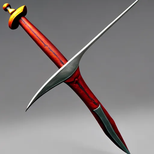 Prompt: Polearm, pike, 3D render, fantasy weapon