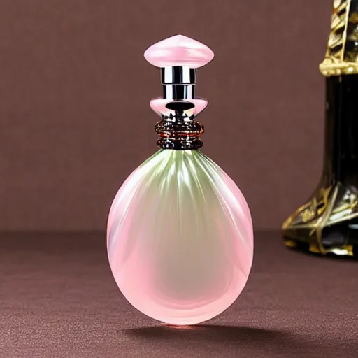 Image similar to wing shaped perfume bottle.