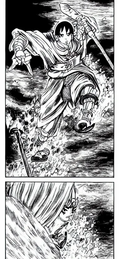 Prompt: kaido in berserk manga