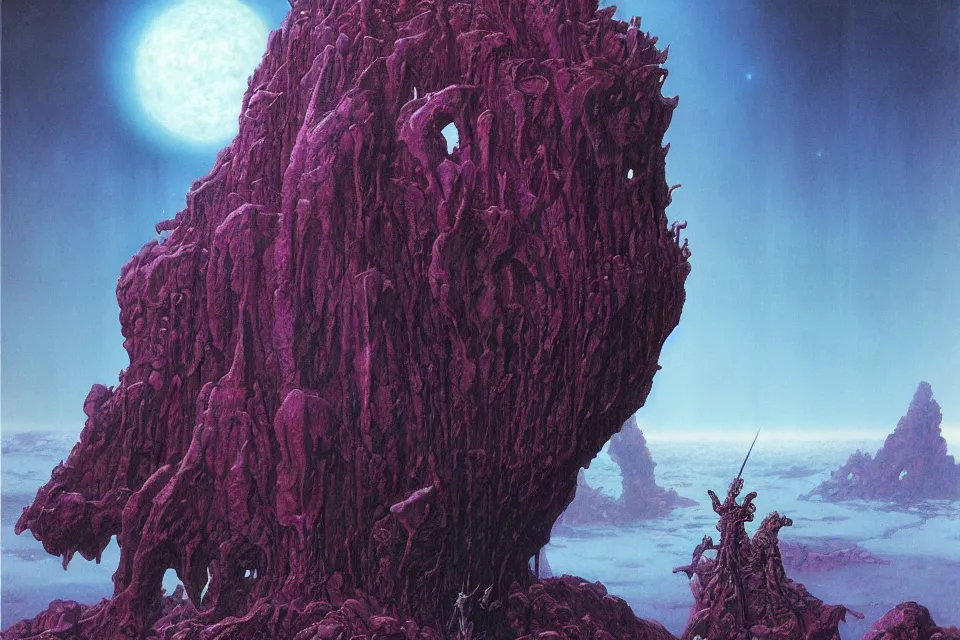 Prompt: otherworlds, wayne barlowe.