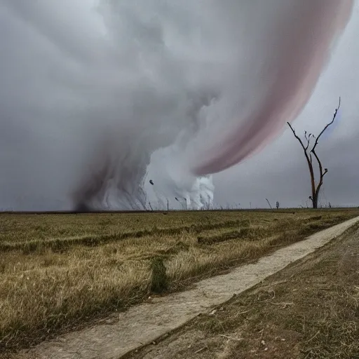 Image similar to a tornado disguised as a person