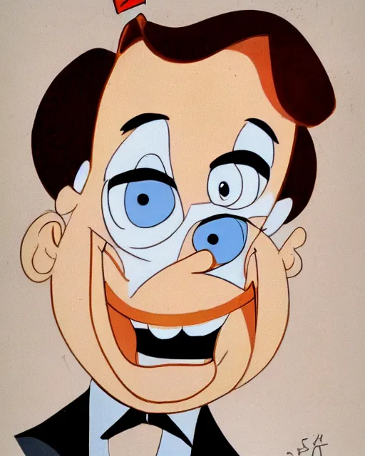 Image similar to portrait of young man style of tex avery