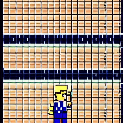 Image similar to trump as 8 - bit nintendo character sprite screenshot