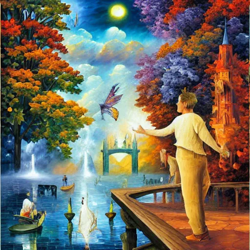 Image similar to art by james christensen, rob gonsalves, leonid afremov, john stephens and tim white