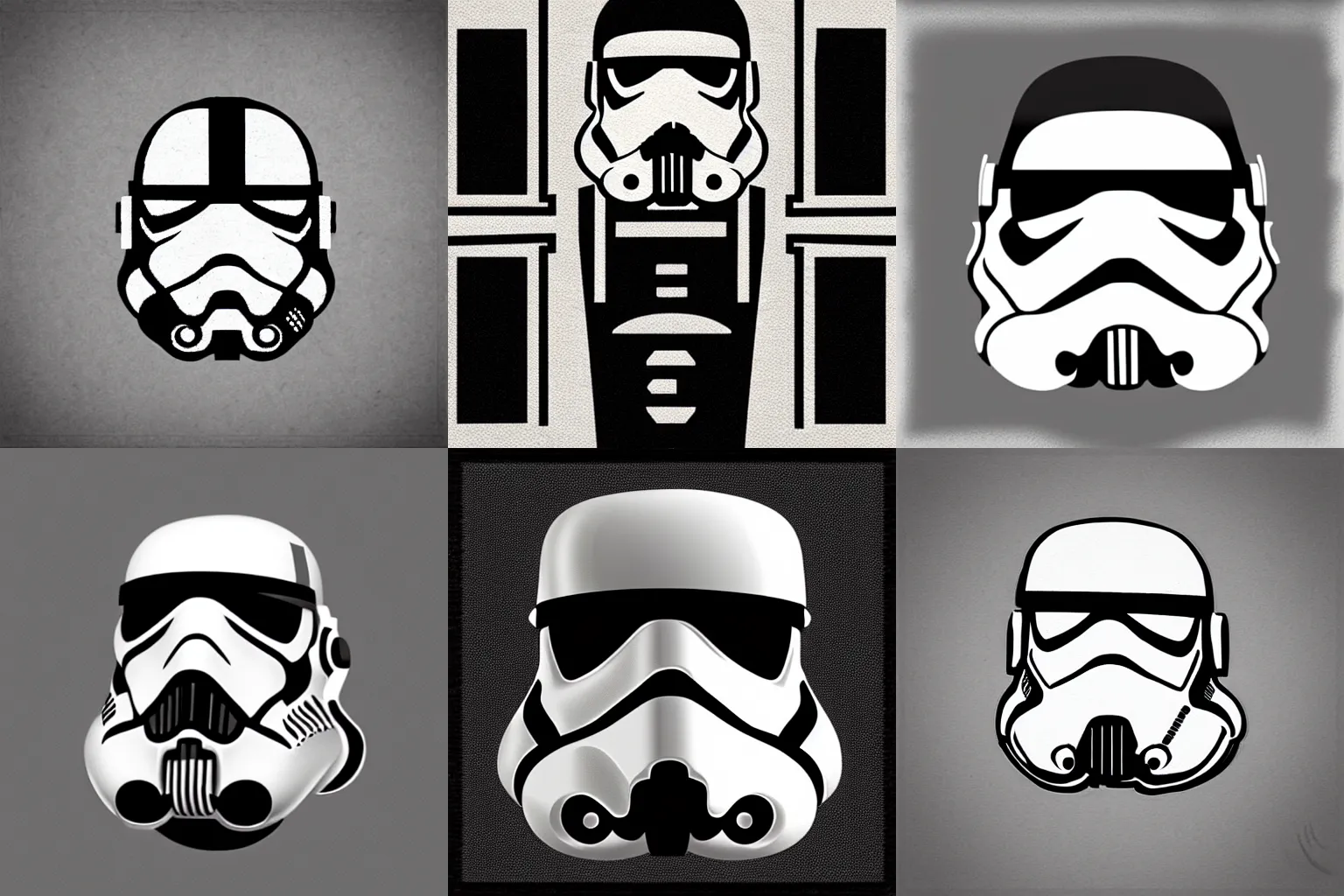 Prompt: “stormtrooper inspired by H.R. Geiger, high quality digital art”