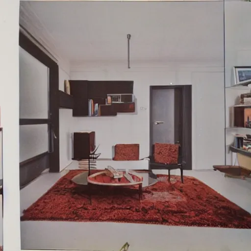 Image similar to 1 9 7 0 s apartment, photorealistic