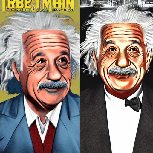 Image similar to Albert Einstein as Iron Man