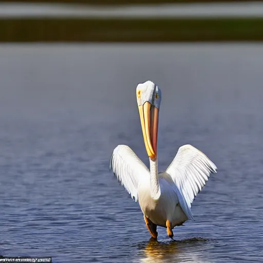 Image similar to awardwinning nature photography portrait of a white pelican in full flight as seen from below. extremely high detailed beak