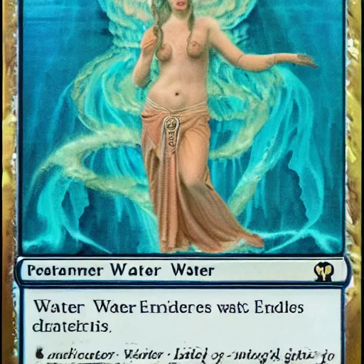 Prompt: water goddess emergin from a lake