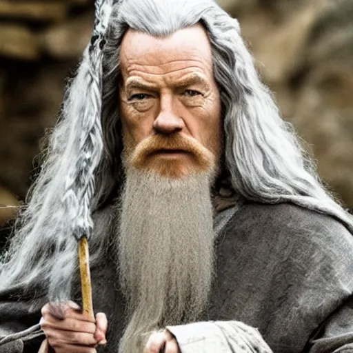 Prompt: Bryan Cranston as Gandalf