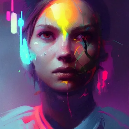 Image similar to portrait of a beautiful alyx vance half life, volume lighting, concept art, by greg rutkowski!!, colorful, xray melting colors!!