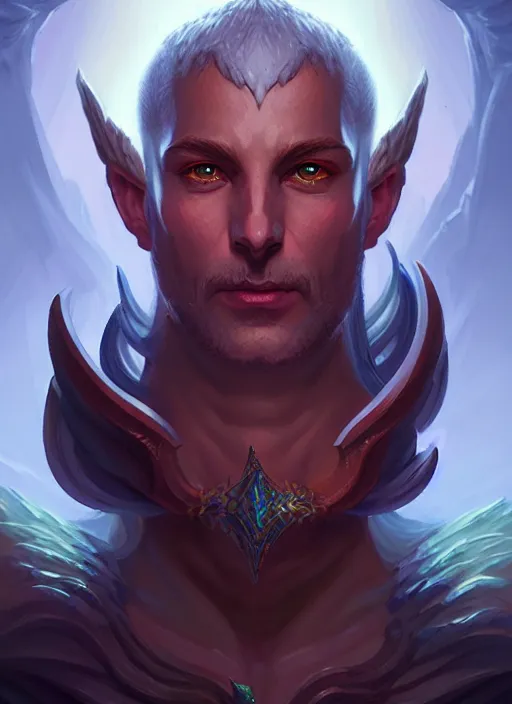 Image similar to a _ fantasy _ style _ portrait _ painting _ of cyric dnd deity oil _ painting _ unreal _ 5 _ daz. _ rpg _ portrait _ extremely _ detailed _ artgerm _ greg _ rutkowski _ greg