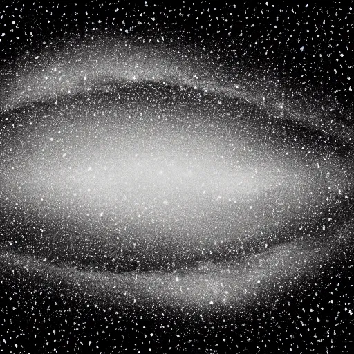Image similar to pixelated black and white computer generated technical drawing of the milky way galaxy
