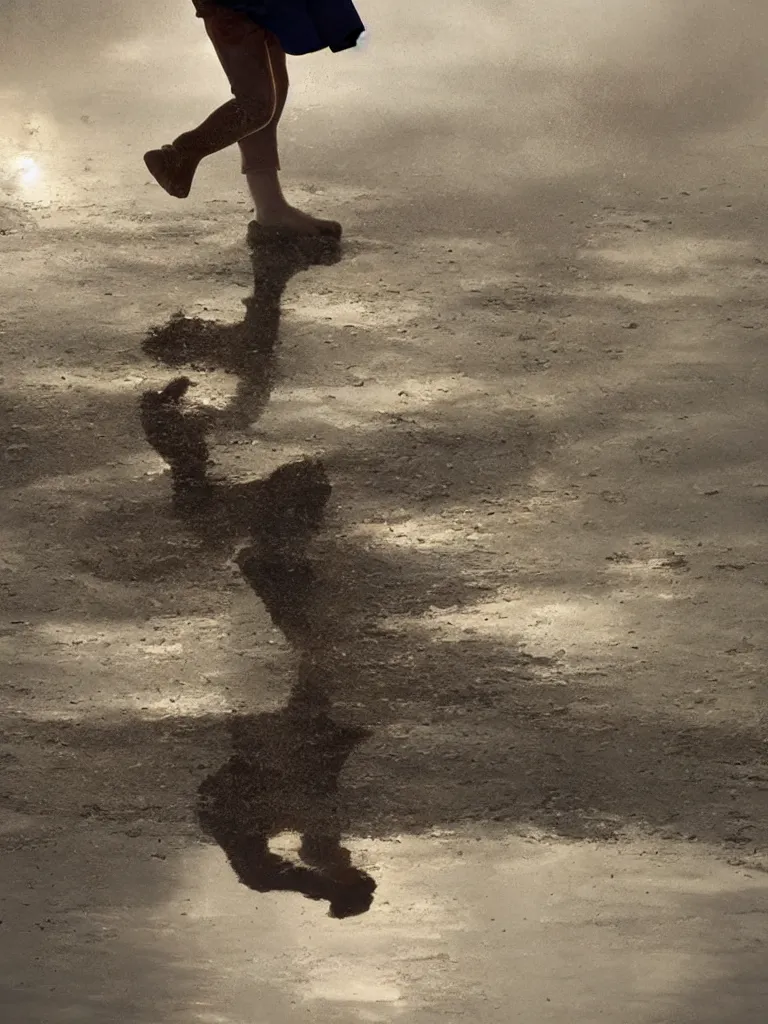 Image similar to jumping in puddles, by disney concept artists, blunt borders, rule of thirds, beautiful light