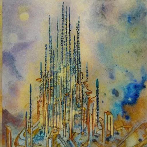 Image similar to lego high crimes resulting in dreamless sleep, a hypnotic mikalojus konstantinas ciurlionis watercolor painting, sneering way which offended even those of us who most admir'd his historical productions