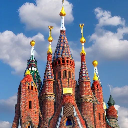 Image similar to Kazan by Antoni Gaudi style