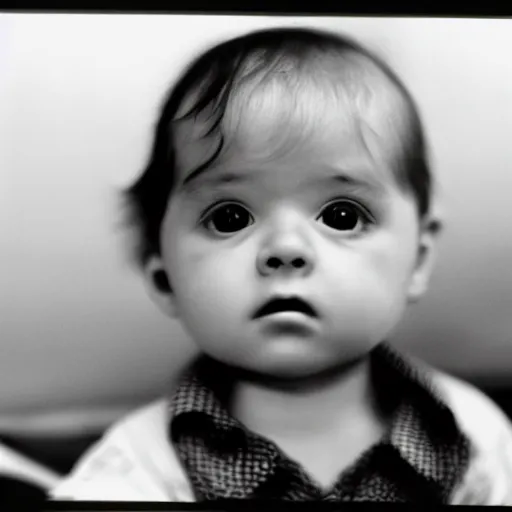 Image similar to baby stanley kubrick looking over the world like 2 0 0 1 3 5 mm cinematic