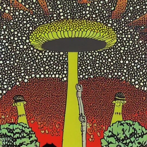 Image similar to nuclear mushroom in Tokyo by Toshio Saeki