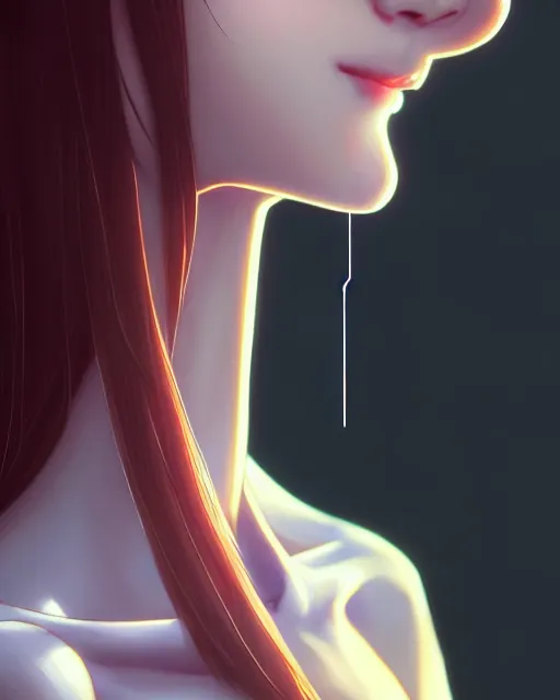 Image similar to full very close up neck shot of a beautiful skinny choir girl, in tshirt with sewing needle pointing at neck, by saruei and guweiz and ilya kuvshinov, digital art, highly detailed, intricate, sharp focus, trending on artstation hq, deviantart, pinterest, unreal engine 5, 4 k uhd image