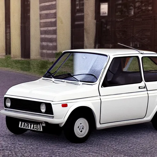 Image similar to Fiat 126p, high rendering, ultrarealistic, high detalied, artstation,8K