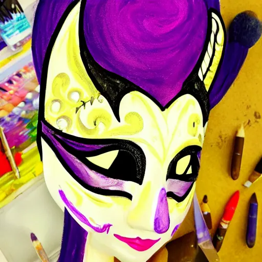 Image similar to princess twilight is the happy mask salesman 🎨🖌