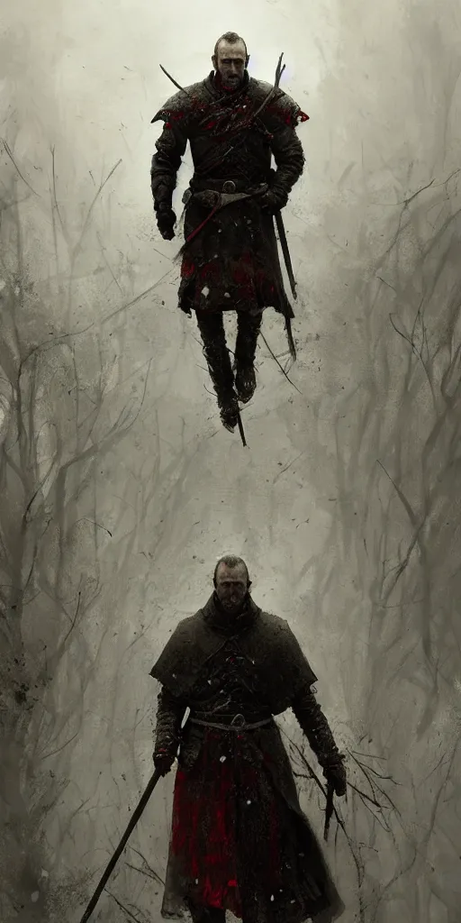 Image similar to stannis baratheon, artstation, jakub rozalski, high detail, dramatic lighting