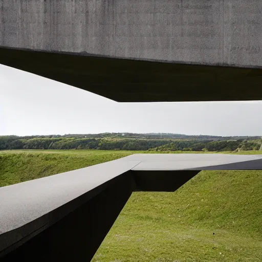 Prompt: at worlds edge by tadao ando and Mariusz Lewandowski