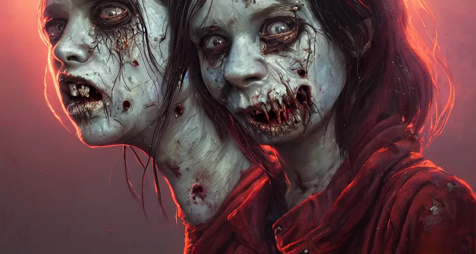 Image similar to highly detailed portrait female rotting zombie firefighter in gta v, horrible rotting flesh, stephen bliss, unreal engine, fantasy art by greg rutkowski, loish, rhads, ferdinand knab, makoto shinkai and lois van baarle, ilya kuvshinov, rossdraws, tom bagshaw, global illumination, detailed and intricate environment