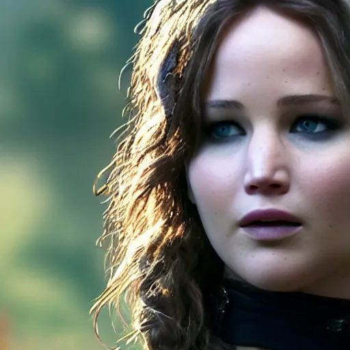 Prompt: Jennifer Lawrence as a Vampire enjoying fresh air and sunlight, HD 4k ultra, photorealistic, sony ultra camera hd+