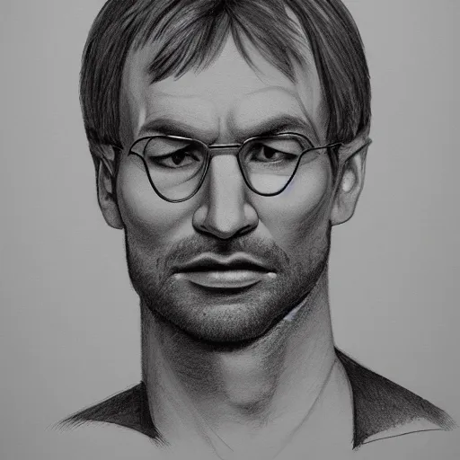 Image similar to anatomy of jeffrey dahmer, da vinci notes, ultradetailed, sketch, anatomy study, artstation