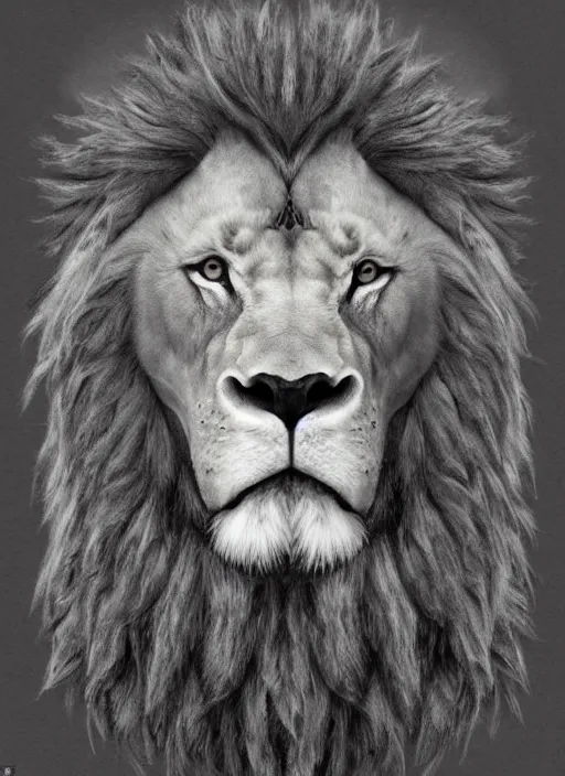 Prompt: a mighty strong creature with the body and eyes of a man, ( ( ( with the beak of an eagle ) ) ), the mane of a lion, and the horns of an ox. no nose. drawn by boris valejo