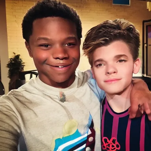 Prompt: henry hart and ray manchester from henry danger show