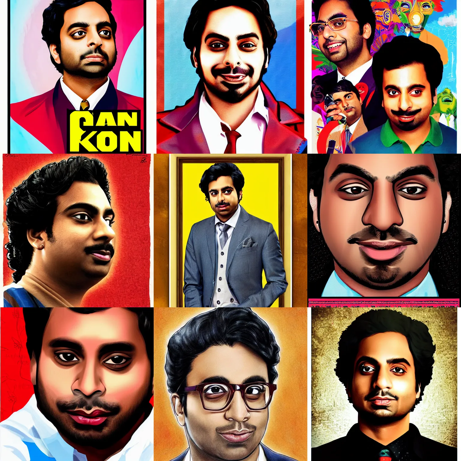 Prompt: giamaican poster of raj koothrappali, highly detailed face