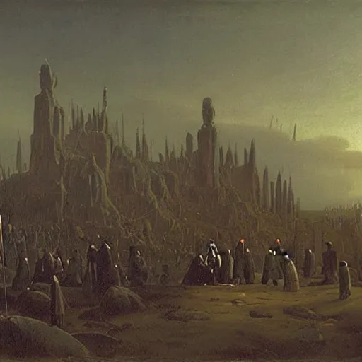 Image similar to having a cool party birthday party, painting by casper david friedrich, highly detailed