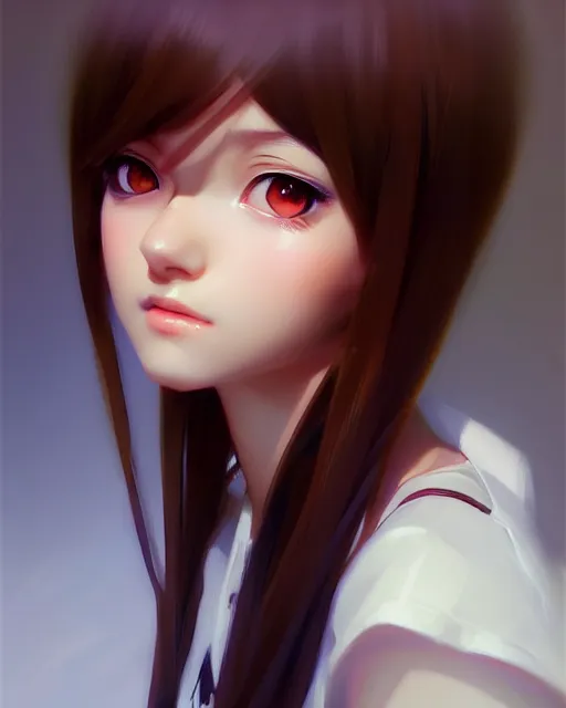 Image similar to portrait anime as girl cute - fine - face, pretty face, realistic shaded perfect face, fine details. anime. realistic shaded lighting by ilya kuvshinov giuseppe dangelico pino and michael garmash and rob rey