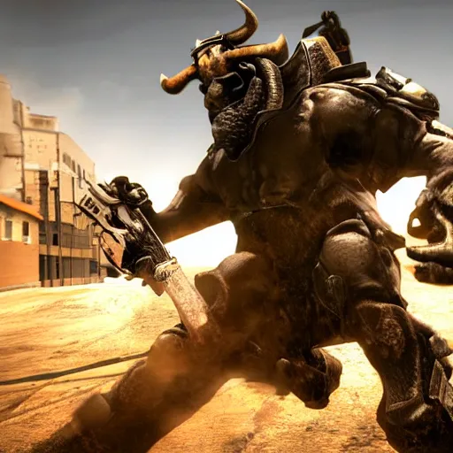 Image similar to Bull man in MW2