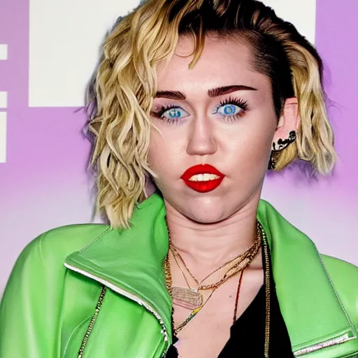 Image similar to miley cyrus in 2013 during the bangerz era, fully clothed, in the style of the animated series home movies,