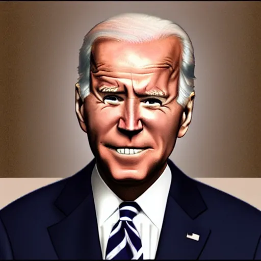 Image similar to evil joe biden, handdrawn high quality high detail