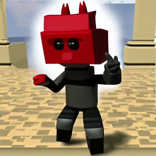 Prompt: 6 6 6, roblox character