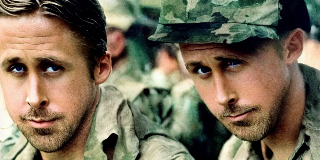 Image similar to Ryan Gosling in the Vietnam war