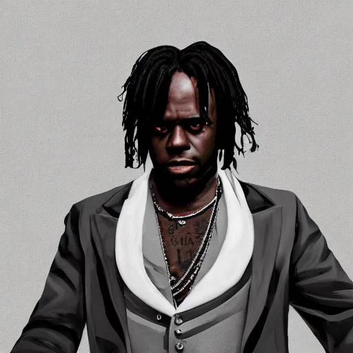 Image similar to Rapper Chief Keef In Django redemption 2 digital art 4K quality super realistic