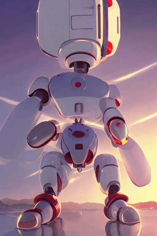 Image similar to metabots medabots medarotto medarot robot minimalist comics, behance hd by jesper ejsing, by rhads, makoto shinkai and lois van baarle, ilya kuvshinov, rossdraws global illumination ray tracing hdr radiating a glowing aura